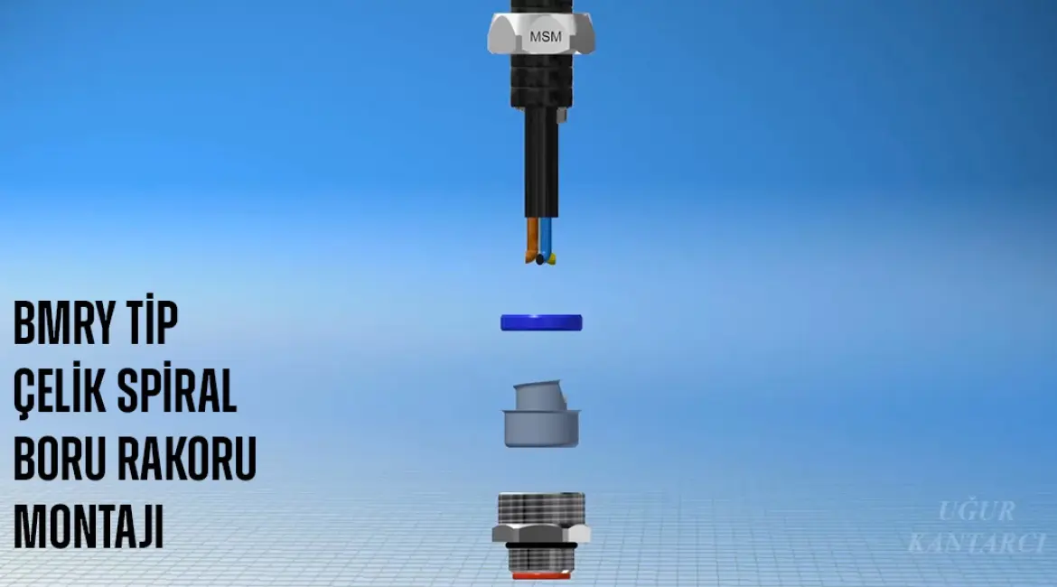 BMRY Tip Çelik Spiral Boru Rakoru Montajı
