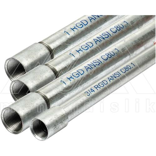 RSC Dişli Galvanizli Çelik Boru / Sıcak Daldırma Galvaniz Kaplamalı (PROSTAR)