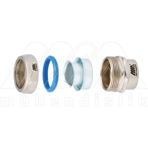 Harici Tip Döner Dişli Metal Rakor / Boru Tip (IP 65) (MSM)