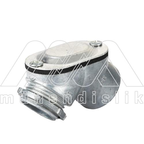 90°- Sırttan Kapaklı - Rakorlu Dişli Dirsek (PROSTAR)