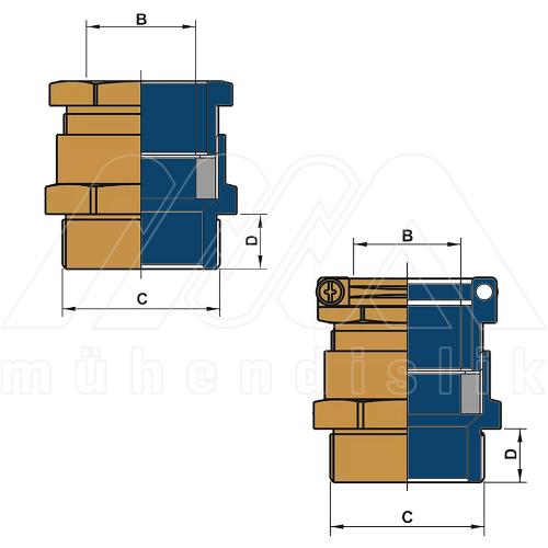 Özel Ölçülü Prinç Kablo Rakoru (IP 55) (MSM)