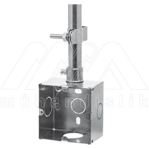 Anahtar & Priz Metal Kutusu / Tekli Tip (72x72x50mm) (MSM)